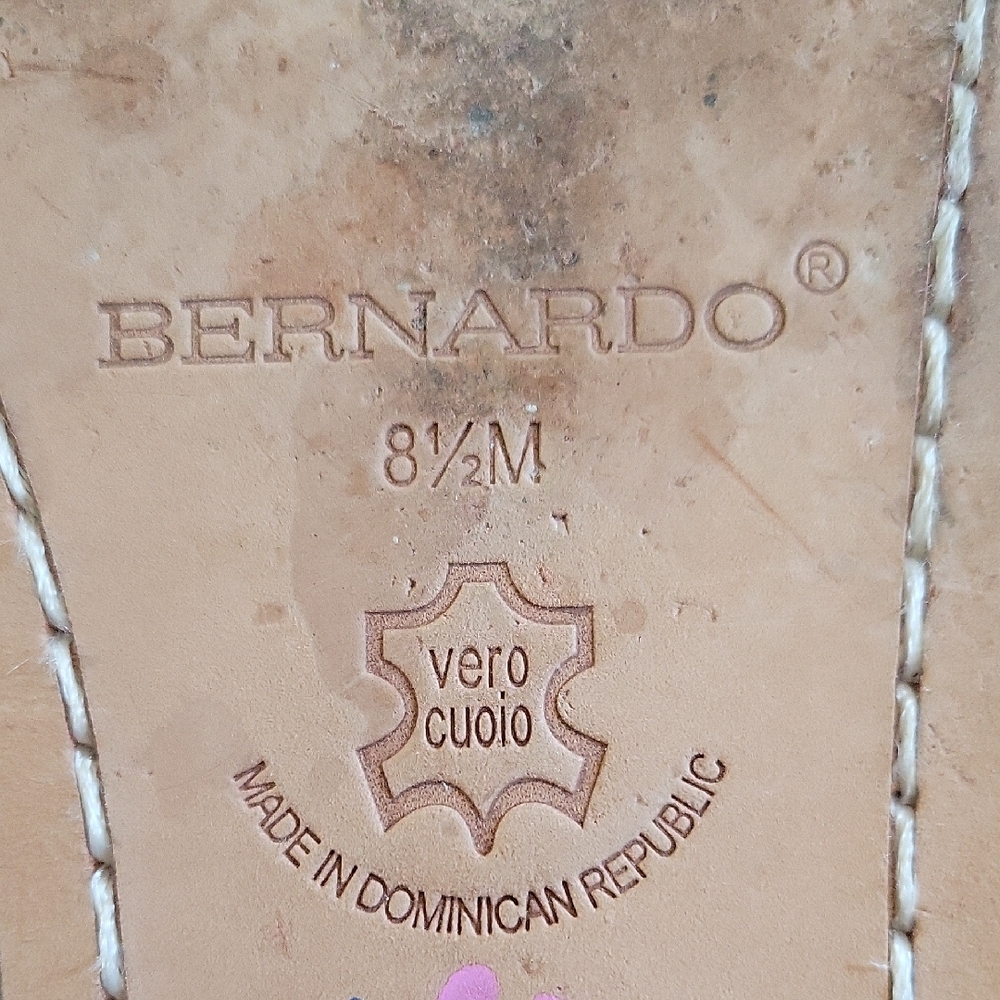 Bernardo Silver and Brown Sandals - Picture 3 of 5